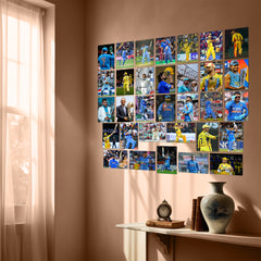 MS Dhoni Collage Kit (Set Of 32)