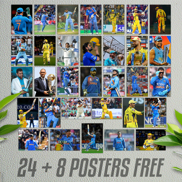 MS Dhoni Collage Kit (Set Of 32)