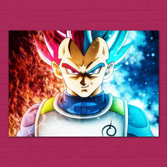 Vegeta Super Saiyan God Poster
