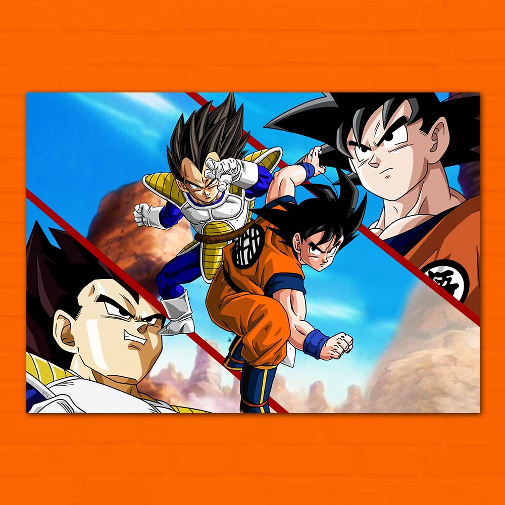 Goku Vs Vegeta Poster
