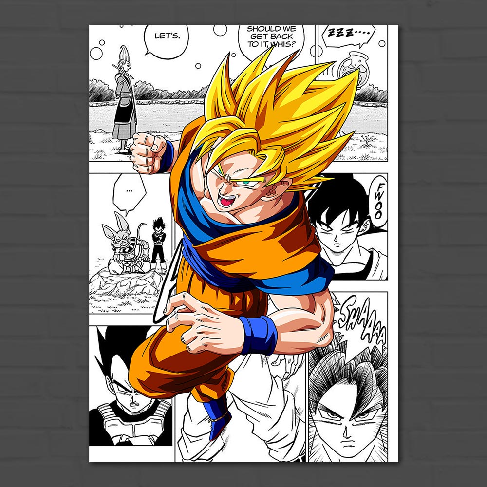 Goku Super Saiyan Manga Poster