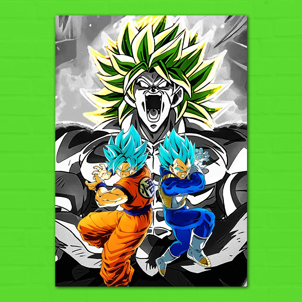 Goku / Vegeta Vs Broly #1 Poster