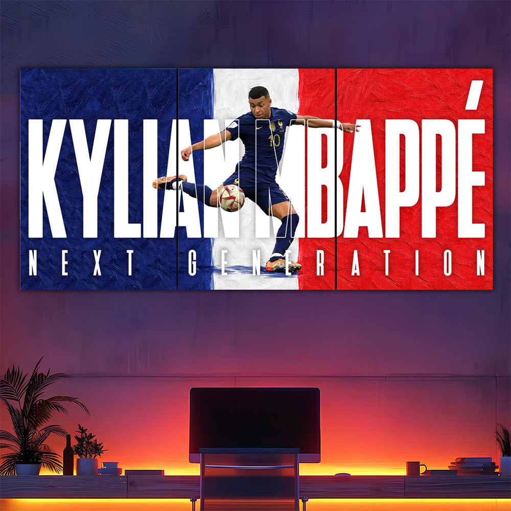 Kylian Mbappé Next Generation Split Poster