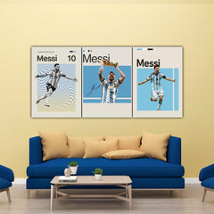 Lionel Messi Argentina Split Poster