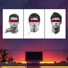 Ronaldo Messi Neymar Split Poster