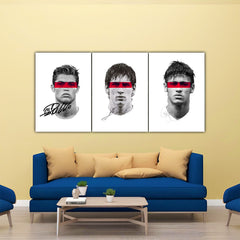 Ronaldo Messi Neymar Split Poster