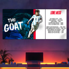 The GOAT Messi Split Poster