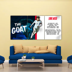 The GOAT Messi Split Poster