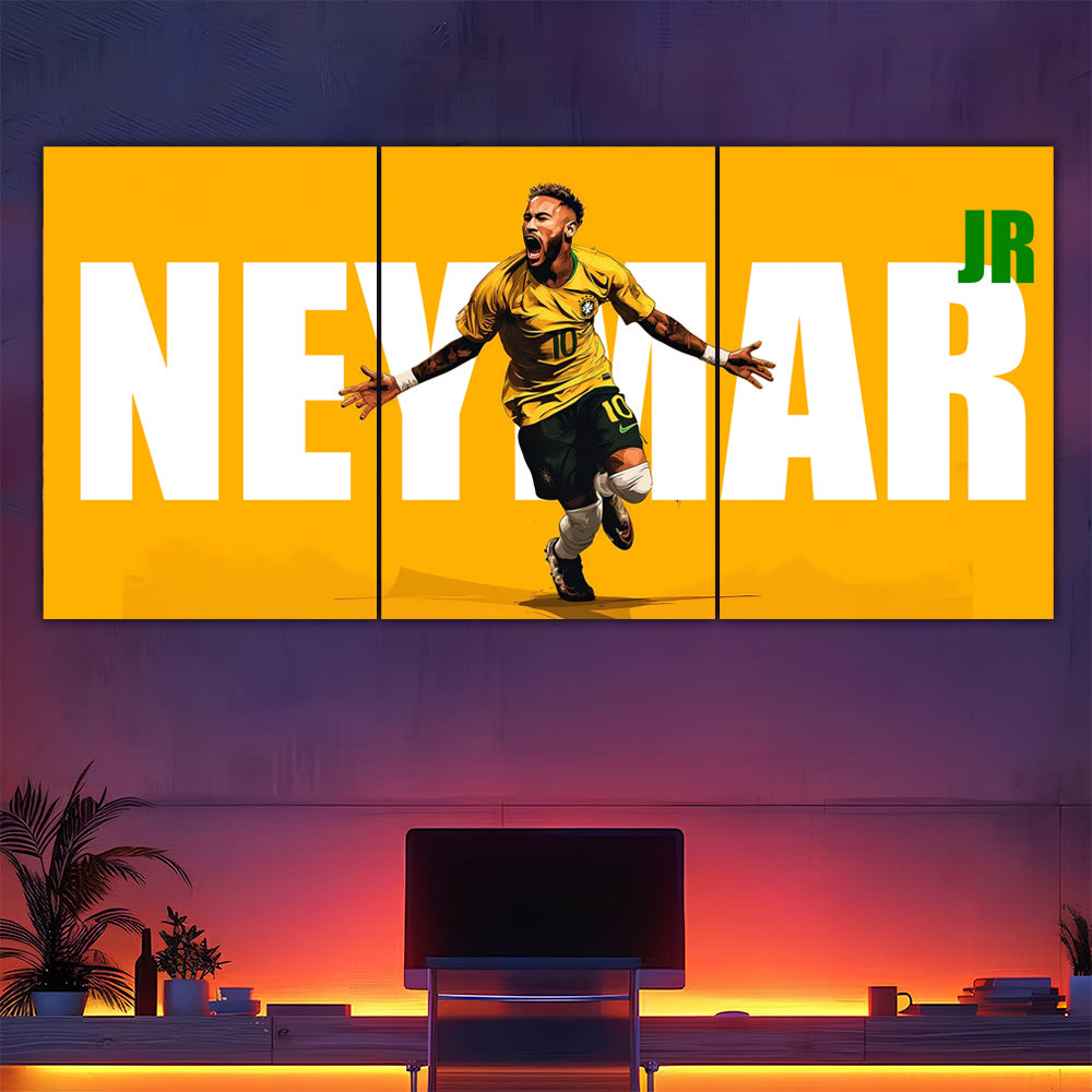 Neymar Brazil Split Poster