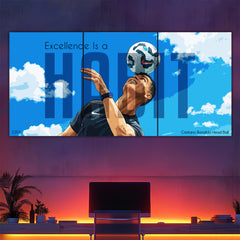 Ronaldo Head Ball Split Poster
