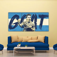 Lionel Messi Goat Split Poster