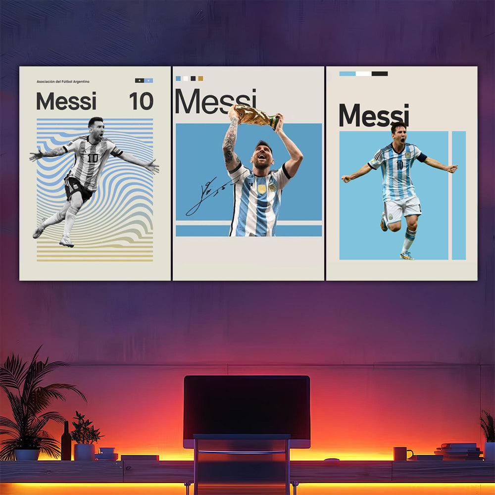 Lionel Messi Argentina Split Poster