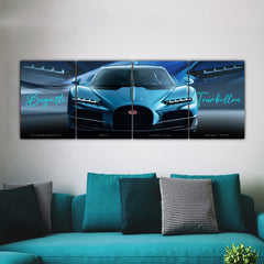 Bugatti Tourbillon 4 Panel Split Poster