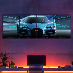 Bugatti Tourbillon 4 Panel Split Poster