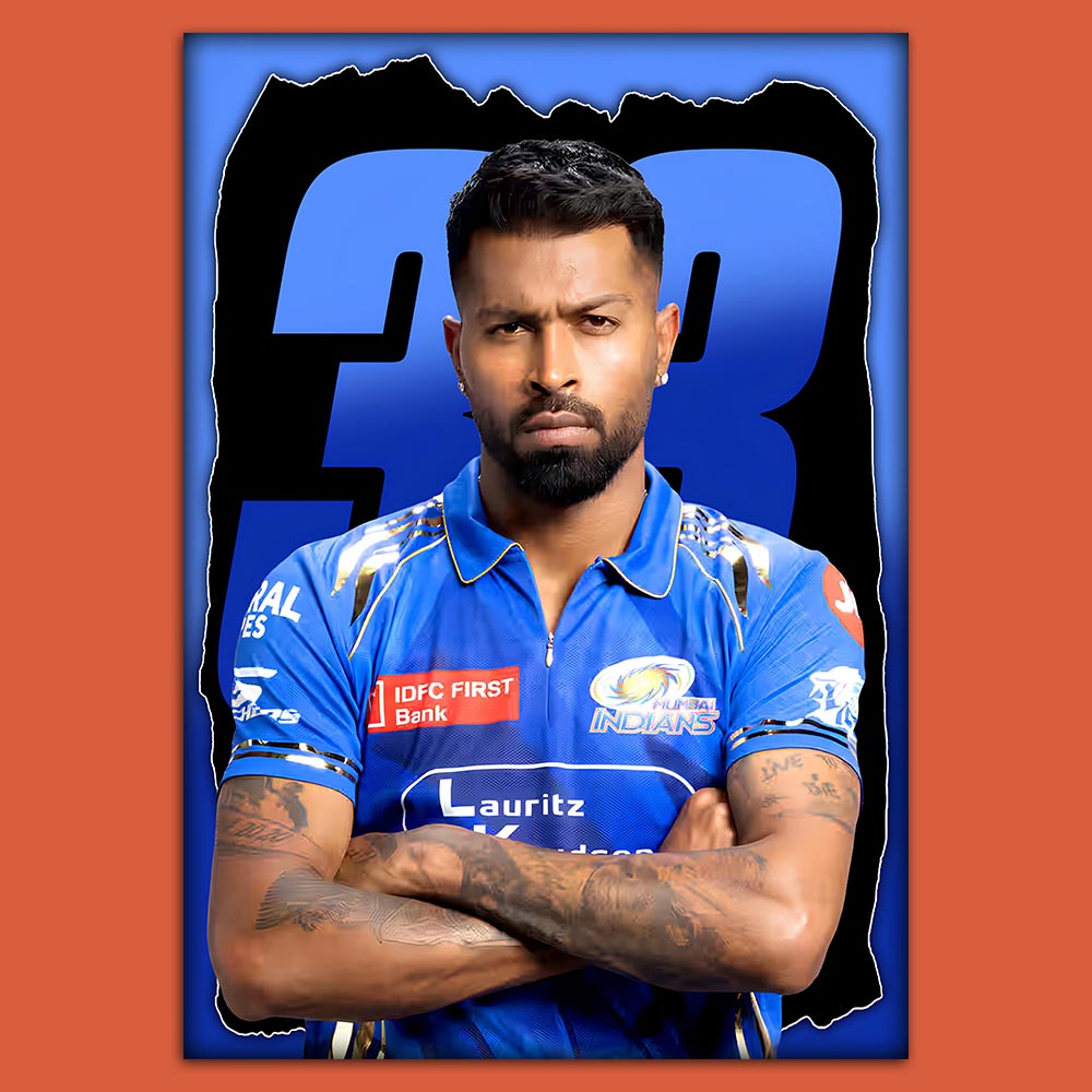 Hardik Pandya MI Poster
