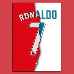 CR7 Man Utd - Real Madrid Jersey Poster