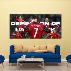 Ronaldo Defination Of Hard Work Split Poster