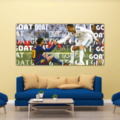 Football GOATS Split Poster