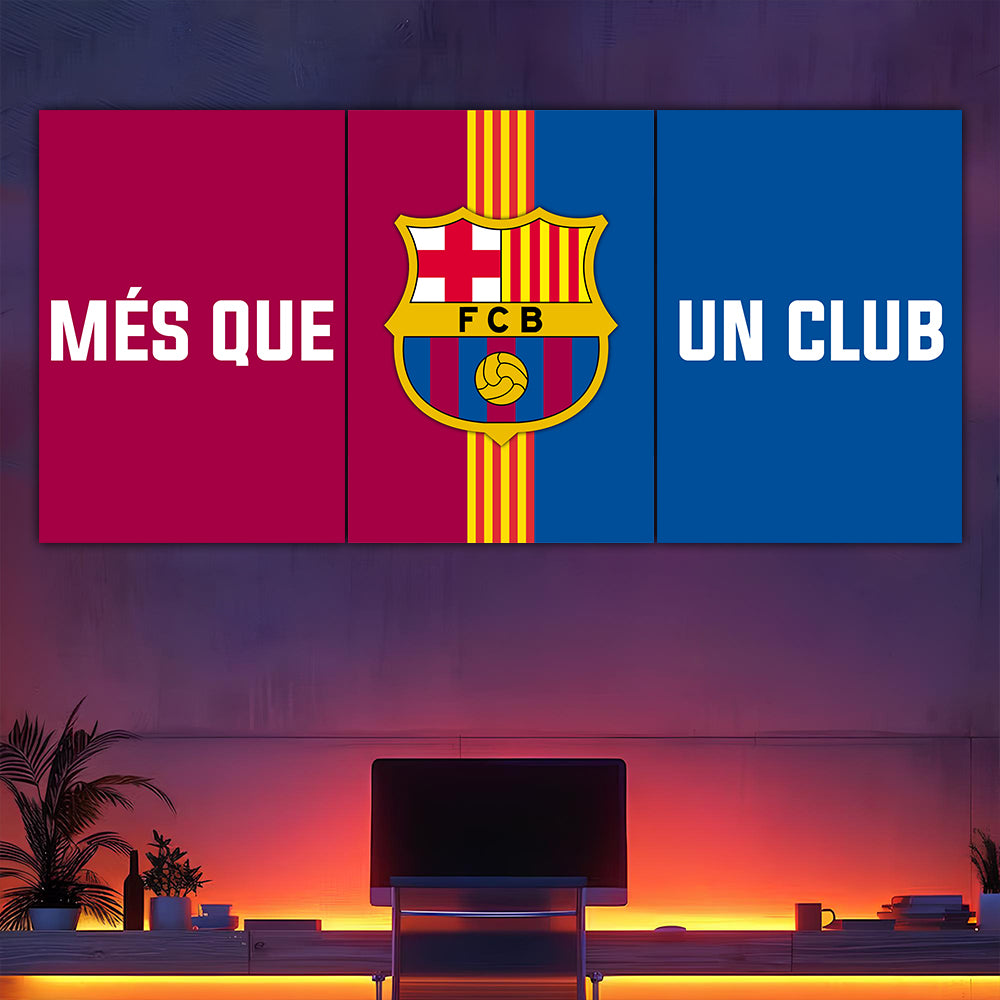 Barcelona Flag Split Poster