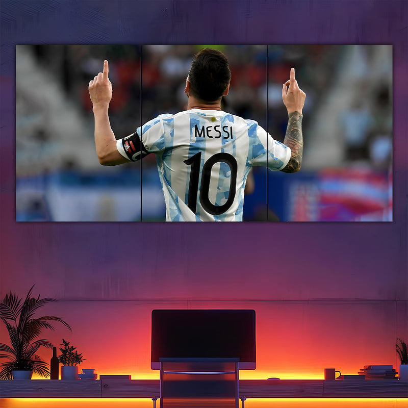 Messi Argentina Celebration Split Poster