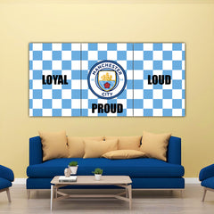 Man. City Flag Split Poster