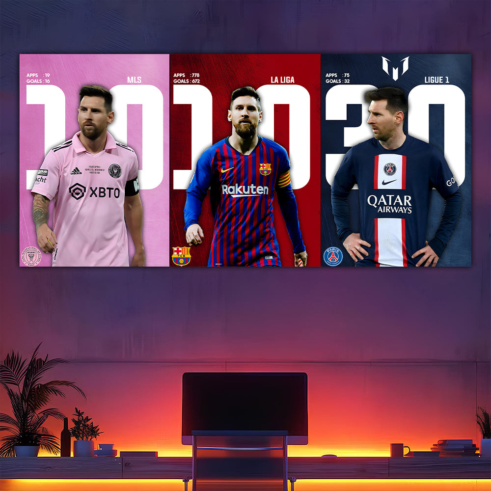 Messi Journey Split Poster