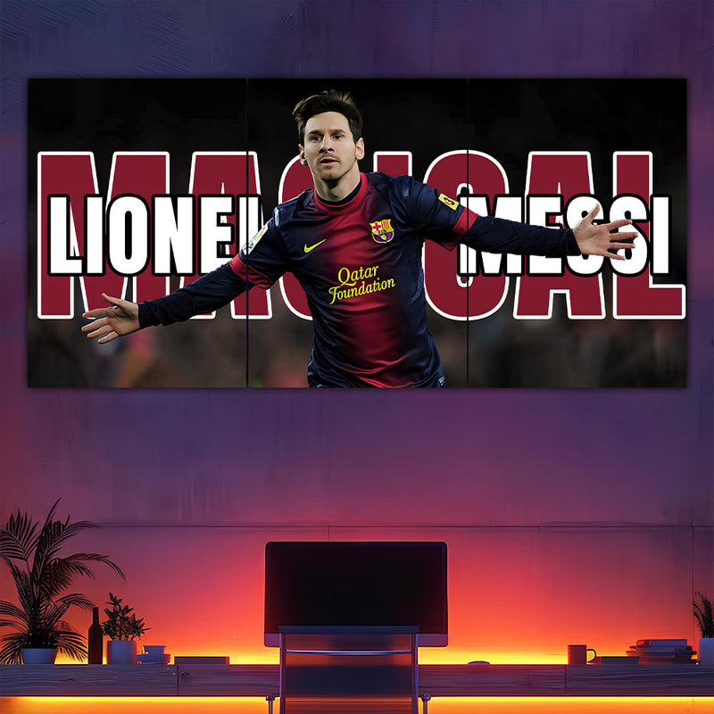 Magical Messi Split Poster
