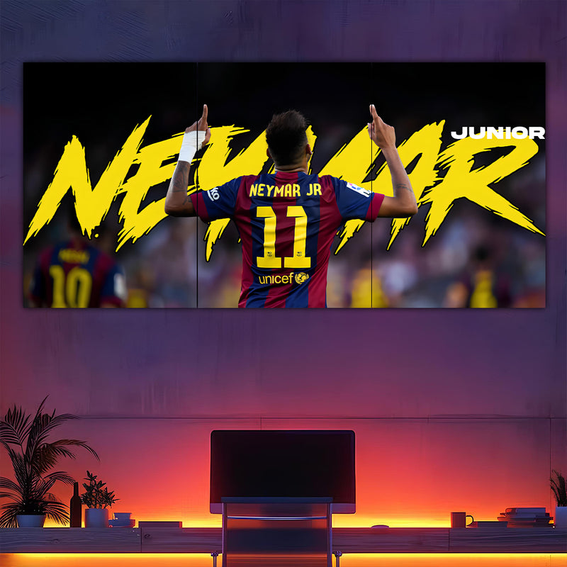 Neymar Barcelona Split Poster