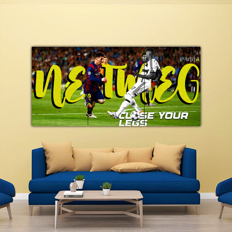 Messi Iconic Nutmeg Split Poster – Frame Kro