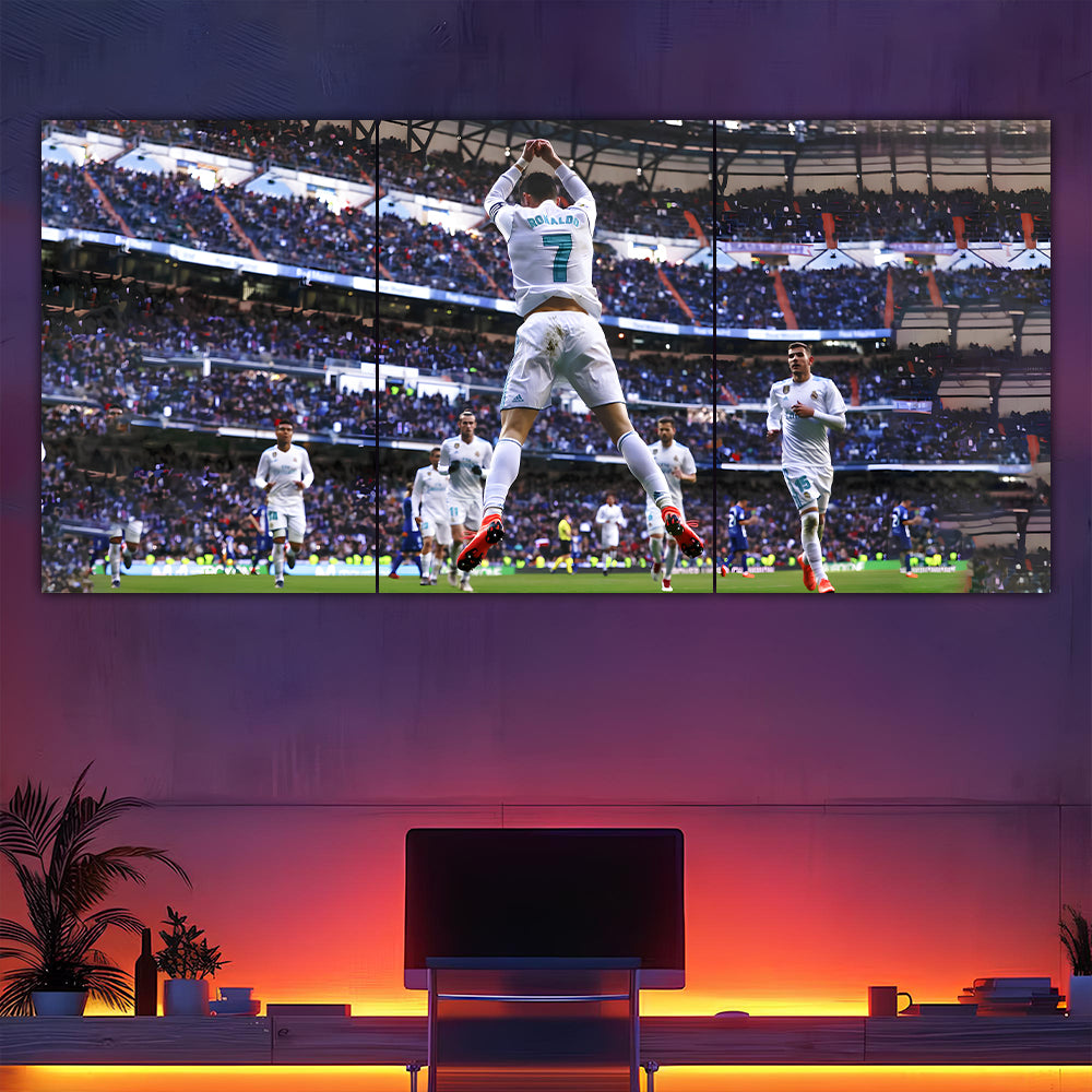 Ronaldo Suiii Celebration Split Poster #2
