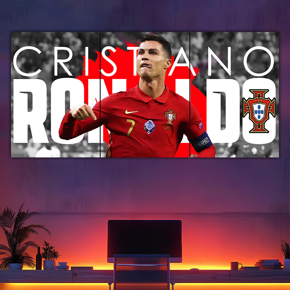Ronaldo Portugal Split Poster