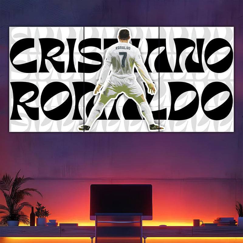 Cristiano Ronaldo Suiii Celebration Split Poster