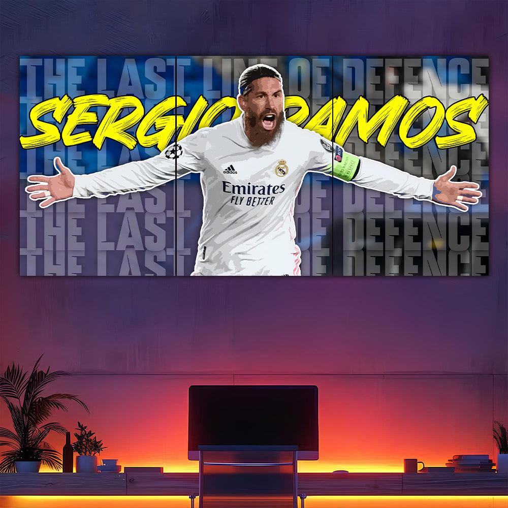 Sergio Ramos The Last Line Of Defense Split Poster