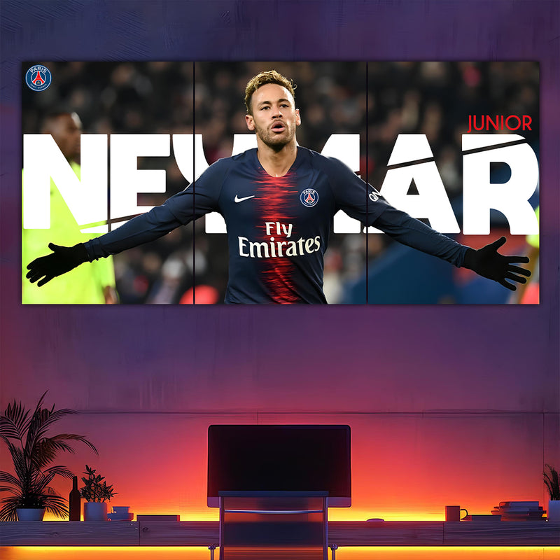Neymar PSG Split Poster