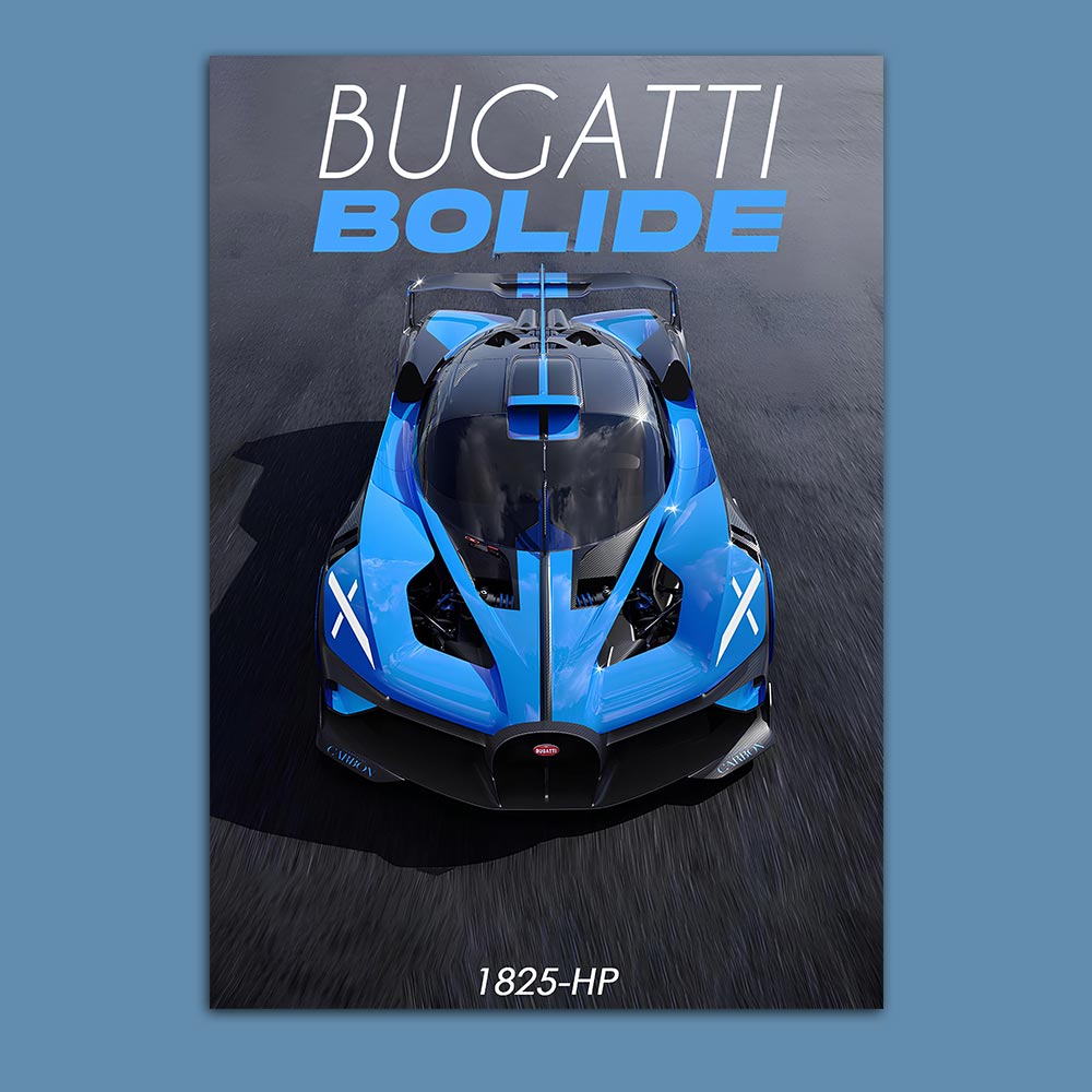 Bugati Bolide Poster