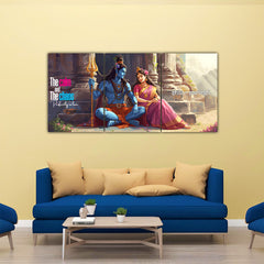 Shiv Parvati Split Poster