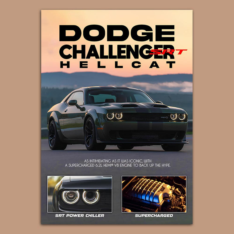 Dodge Challenger Hellcat SRT Poster