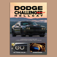 Dodge Chanllenger Hellcat SRT Poster