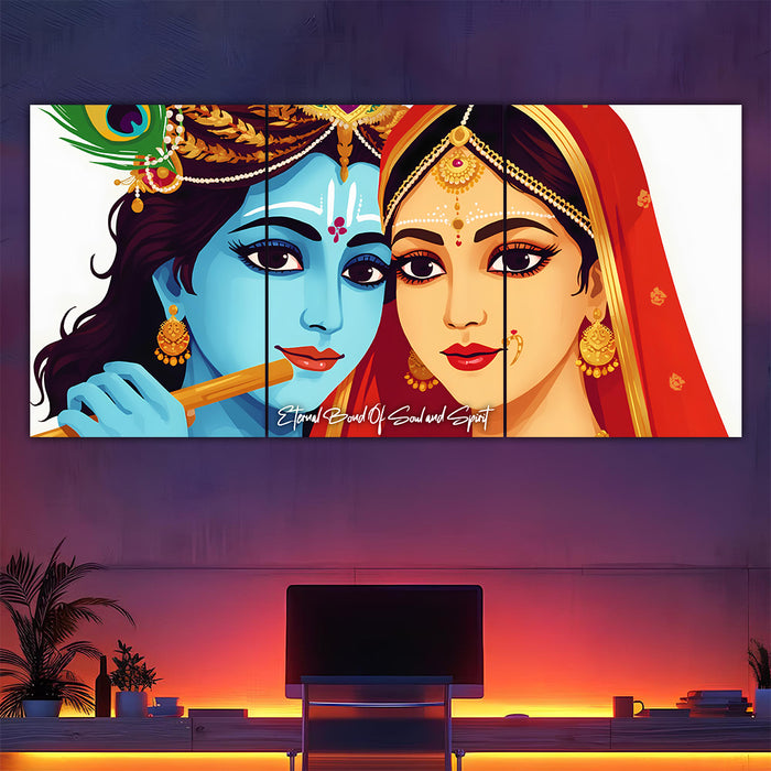 Radha Krishna Split Poster