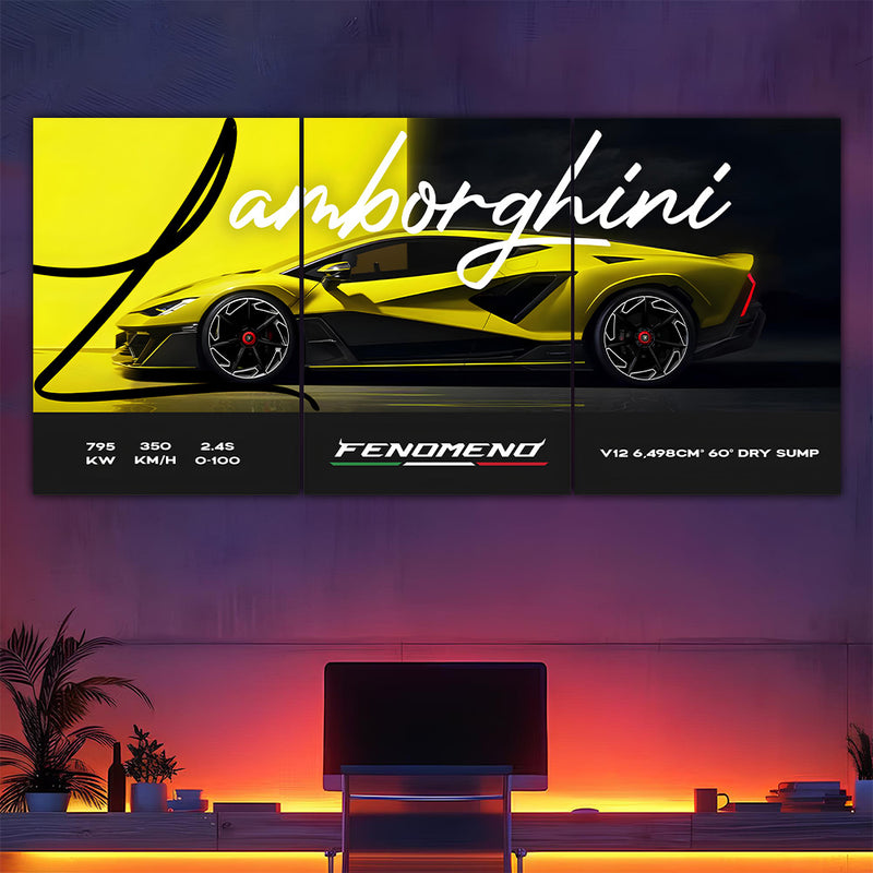 Lamborghini Fenomeno Split Poster
