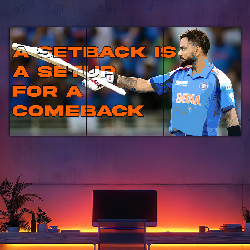 Virat Kohli Comeback Split Poster