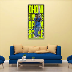 Dhoni Finishes Of In Style Split Design
