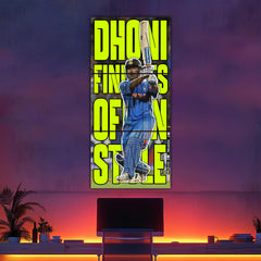 Dhoni Finishes Of In Style Split Design