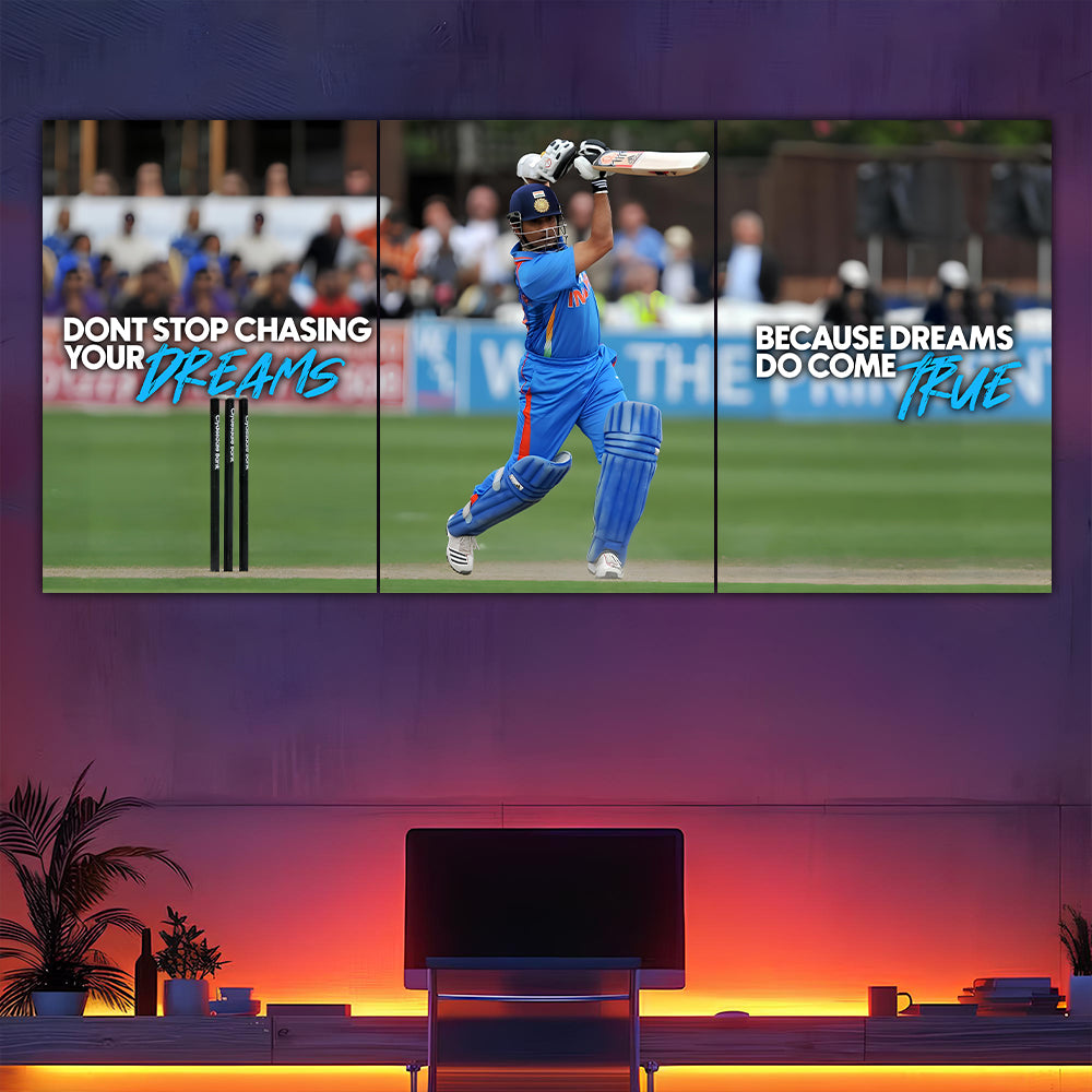 Sachin "Chase Your Dreams" Split Design