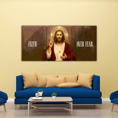 Jesus "Faith Over Fear" Split Poster