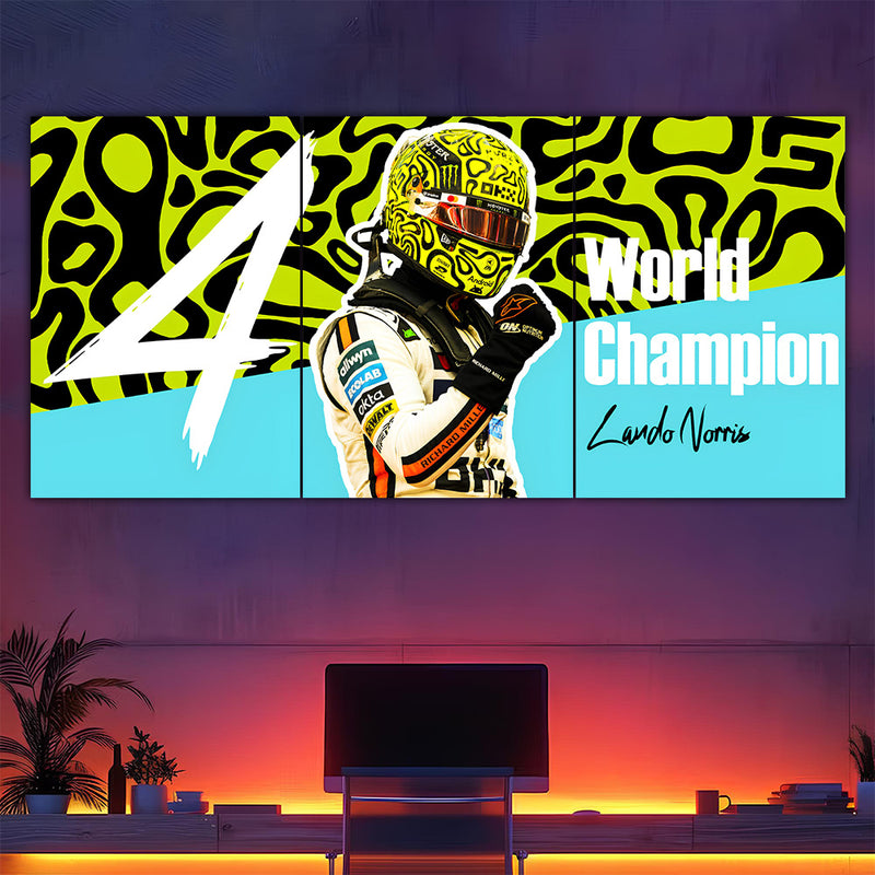 Lando Norris World Champion Split Poster | F1 |