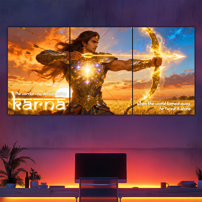 Karna The Warrior Split Poster