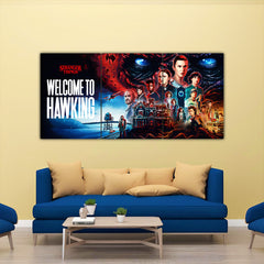 Welcome To Hawkins Split Poster