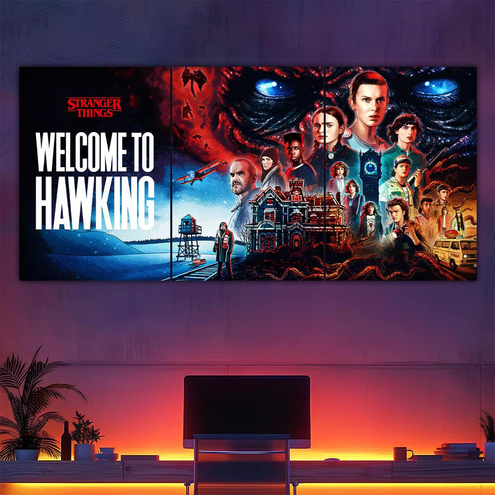 Hawkins Frame Template.pdf Welcome To Hawkins Split Poster – Frame Kro