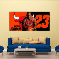 MJ Legendary Bulls Split Poster